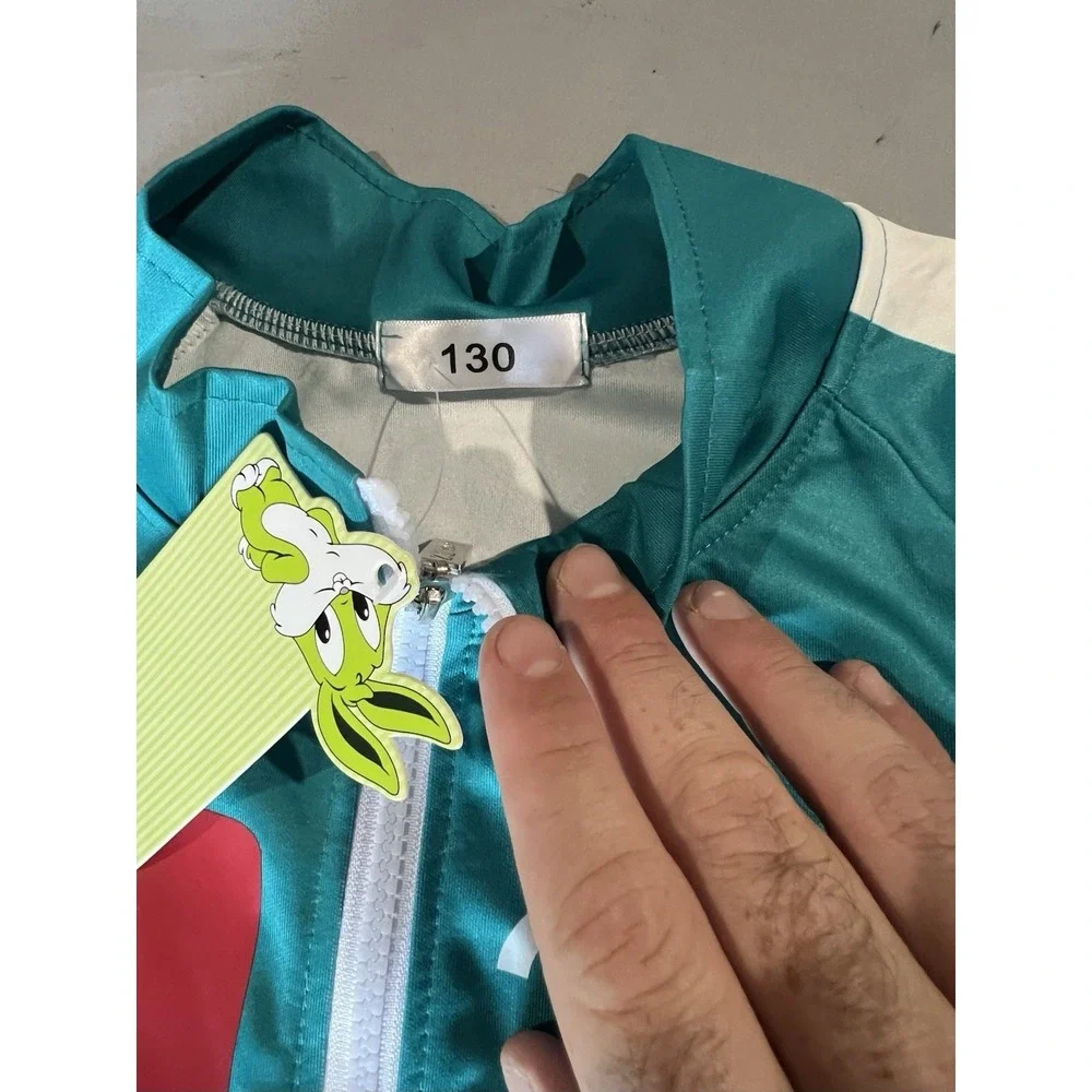 X 222 Children's Jacket Teal Zip‎ Up Size 130